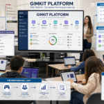 Realistic Gimkit platform infographic showing Kits, game modes, classes, assignments, reports, and connected educational workflows.Canonical Definition of a Gimkit Platform: Complete Overview